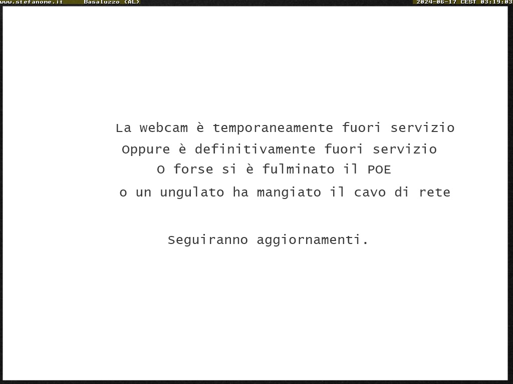Ops ! Basacam 3 assente o in fase di aggiornamento